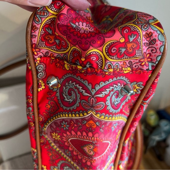 Oilily “Invasion” Bag Red Floral 2005 NWOT Discontinued Pattern - Picture 8 of 16